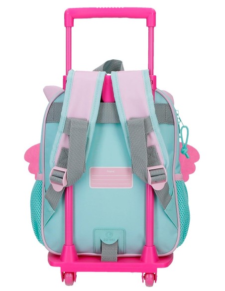 MOCHILA ADAP. 28CM. C/CARRO. ROLL ROAD HAPPY PETS OWL